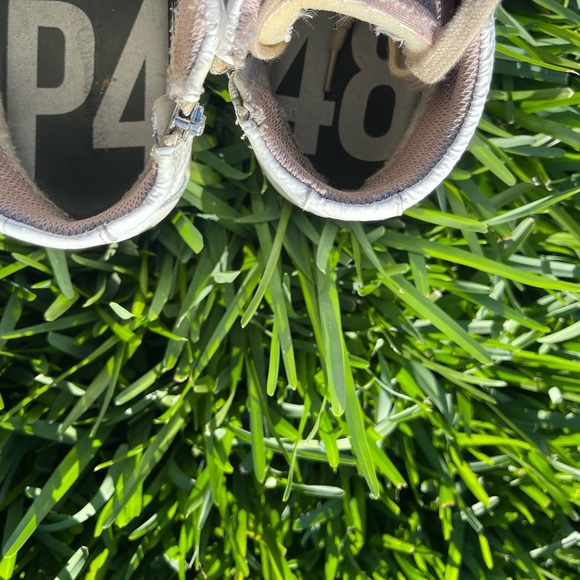 P448 high top white patent leather sneakers Medusa color size 35 US 5 - Picture 14 of 16